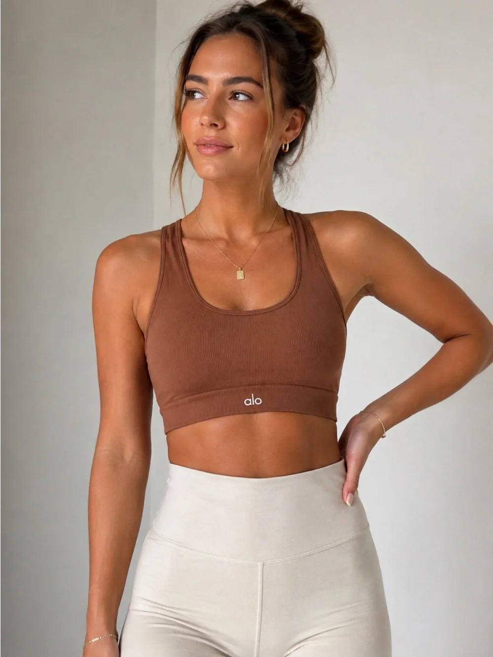 ALO Seamless Ribbed Bra